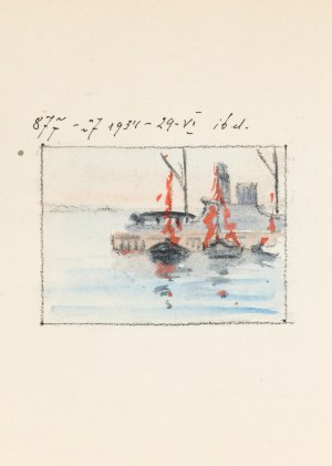 Soter August JAXA-MAŁACHOWSKI (1867-1952), Drzewa przy plaży, 1934