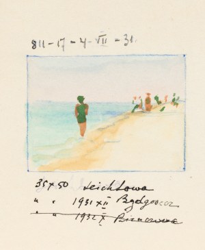 Soter August JAXA-MAŁACHOWSKI (1867-1952), Na plaży, 1931