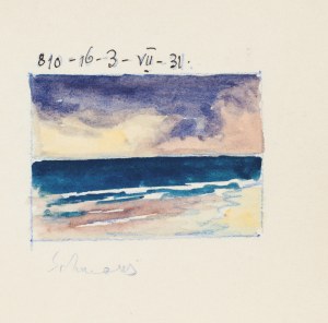 Soter August JAXA-MAŁACHOWSKI (1867-1952), Na plaży, 1931