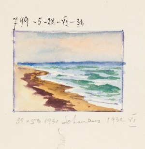 Soter August JAXA-MAŁACHOWSKI (1867-1952), Port na Helu, 1931