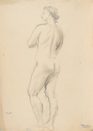 Kasper POCHWALSKI (1899-1971), Akt kobiety stojącej, 1953