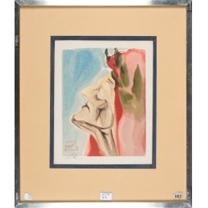 Salvador DALI (1904–1989), La Divine Comédie – Paradis 07 – Le nouveau doute de Dante, 1963