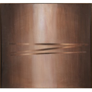 Anna Huskowska-Młynarska (1922, Czernięcin – 1989, Varsovie), « Lumière dans l'espace brun I »