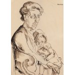 Maria Melania Mutermilch \ Mela Muter (1876 Warszawa - 1967 Paryż), Matka z dzieckiem (recto) / Portret poety Liang-Tsong-Taïa (verso)
