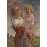 Janina Bobińska-Paszkowska (1894 Warszawa - 1973 Warszawa), Matka z dzieckiem