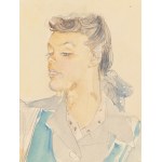 Maja Berezowska (1898 Baranovichi – 1978 Warsaw), Portrait of Halina Zofia Bella (The Angel of Death), 1943