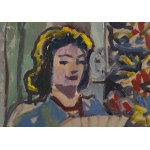 Olga Słomczyńska (1881, Vevey – 1941, Paris), Woman with a Fan