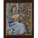Olga Słomczyńska (1881, Vevey – 1941, Paris), Woman with a Fan