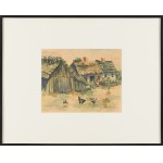 Hanna Korczak-Idzińska (1913 - 2011), Des poules devant la cabane