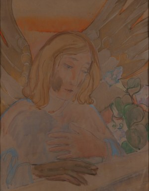 Wanda Chełmońska (1891 Warszawa - 1971 Warszawa), Zwiastowanie - dyptyk