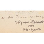 Zbigniew Makowski (1930 Warszawa - 2019 Warszawa), Bez tytułu - praca dwustronna, 1960