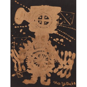 Pinchas Burstein \ Maryan (1927 Nowy Sącz - 1977 Nowy Jork), Z cyklu Personnages, 1960