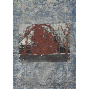 Andrzej Marian Bartczak (1945 Kutno – 2025 Łódź), „Landschaft mit einer alten Karte II“, 1998