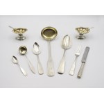 KAROL FILIP MALCZ (active 1828–1864), Cutlery set for 12 people and a table centerpiece