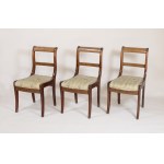 A Biedermeier-style table with 6 matching chairs