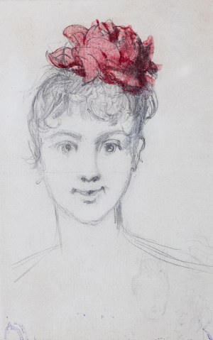 Józef Brandt (1841 Szczebrzeszyn – 1915 Radom), Portret córki artysty, Anieli, l. 1897–1898