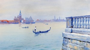 Soter Małachowski-Jaxa (1867 Wolanów - 1952 Kraków), San Giorgio Maggiore – Wenecja, 1930 r.