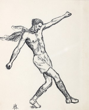 Wlastimil Hofman (1881 Praga - 1970 Szklarska Poręba), Obrona piłki
