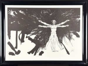 Raymond Moretti (1931-2005), Człowiek witruwiański (Hołd dla Leonarda da Vinci) / L'homme de Vitruve (Hommage à Léonard de Vinci) 1982