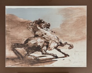 Claude WEISBUCH (1927-2014), Cheval sauvage,1970-1972 r.