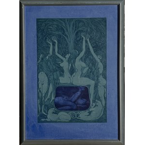 Ernst Fuchs (1930–2015), *Jardin d'Éden* (Garden of Eden), 1966