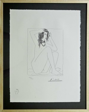 Pablo PICASSO (1881 - 1973) Naga kobieta.... z cyklu Suita Vollarda 1973
