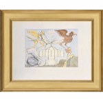 Salvador Dalí (1904–1989), *L’Aéroplane* (Airplane / The Wright Brothers’ Airplane) from the portfolio *Hommage à Leonardo da Vinci* (also known as *Great American Inventions*) 1975