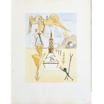 Salvador Dali (1904-1989) La Fusée (Rakieta / Wielka Rakieta) z teki Hommage à Leonardo da Vinci (znanej również jako Great American Inventions / Amerykańskie Wynalazki) 1975