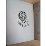 Jan ŻABIŃSKI. On the Fierce Lion. With illustrations by Kazimierz Prus. Warsaw, 1949 [Talks broadcast on Polish Radio, 52 photographs, 54 illustrations][Righteous Among the Nations]