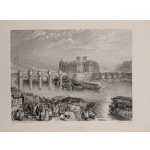 William Turner—A Painter’s Journey Through France. ENGRAVING: Pont Neuf in Paris. London, 1835