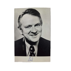 Bogdan Baer (1926–2002) — Polish film, theater, and television actor, and theater director ORIGINAL AUTOGRAPH below the photo