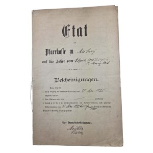 Budget of the parish treasury in Misdroy (now Międzyzdroje) for the fiscal year from April 1, 1925, to March 31, 1926