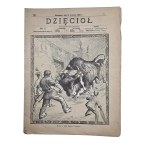 DZIĘCIOŁ - Volume I, No. 11, 1906 - AUTONOMY OF THE KINGDOM OF POLAND / DUMA / political satire - a variation on “MUCHY”