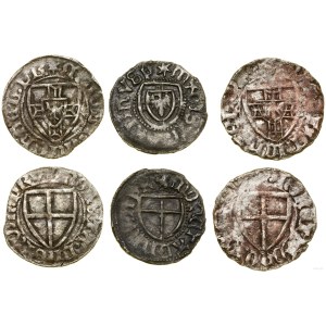 Teutonic Order, set of 3 szelągs, 15th century
