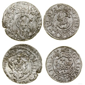 Pologne, lot de 2 x szeląg, 1610, 1620, Riga