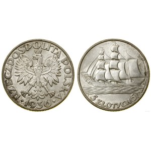Poland, 5 zlotych, 1936, Warsaw