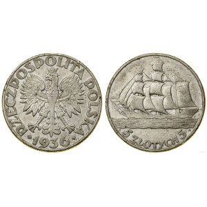 Poland, 5 zlotych, 1936, Warsaw