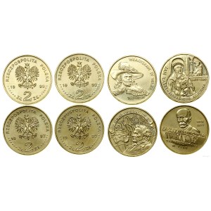 Poland, set of 4 x 2 zlote coins, Warsaw