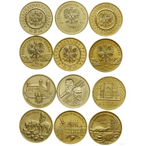 Polonia, serie: 6 x 2 złoty, 1996-2002, Varsavia