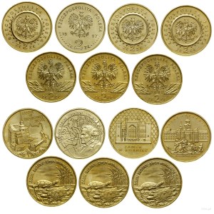 Polska, zestaw: 7 x 2 złote, 1997-2002, Warszawa