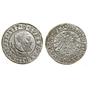 Duchy of Prussia (1525–1657), grosz, 1537, Königsberg