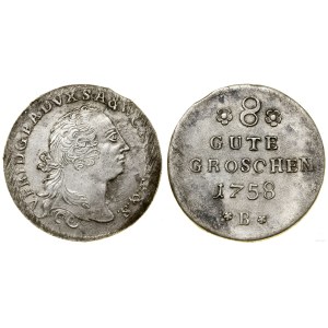 Germany, 8 good groszy (8 gute groschen), 1758 B, Bernburg