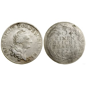 Nemecko, 1/3 talára, 1775 B, Vroclav