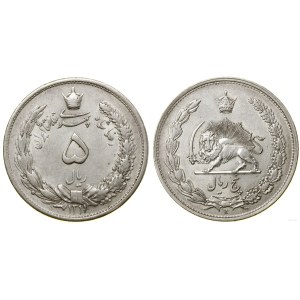 Persia (Iran), 5 rials, 1932