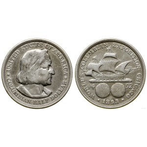 United States of America (USA), 1/2 dollar, 1893, Philadelphia