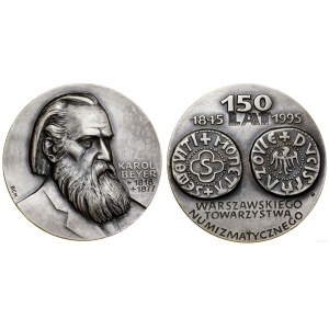 Poland, 150 Years of the Warsaw Numismatic Society, 1995, Warsaw