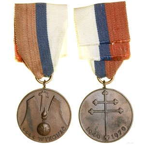 Poland, Commemorative Medal for the 30th Anniversary of the 1st Grenadier Division's Campaigns in France, 1970