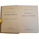 ZNAMIEROWSKI Czesław - PROLEGOMENI ALLA SCIENZA DELLO STATO, ed. 1930