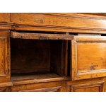 Two-section sideboard in solid walnut - Tuscany, 17th century