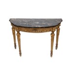 Louis XVI-style lacquered and gilded console table - Venice, 18th century